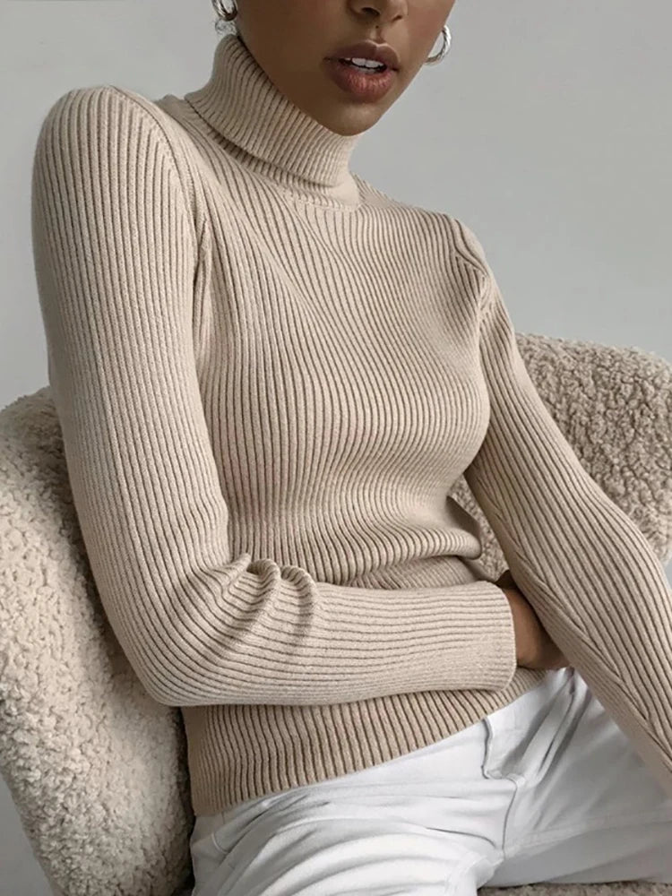 Turtleneck Cashmere Pullover