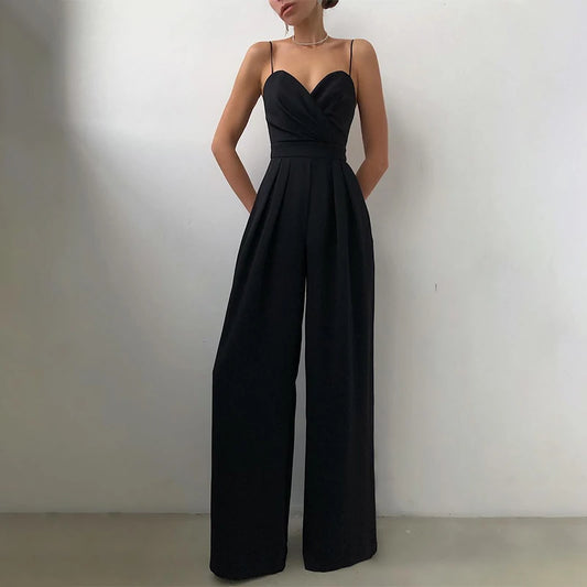 Jumpsuits mit hoher Taille und weitem Bein BEARVEITEN