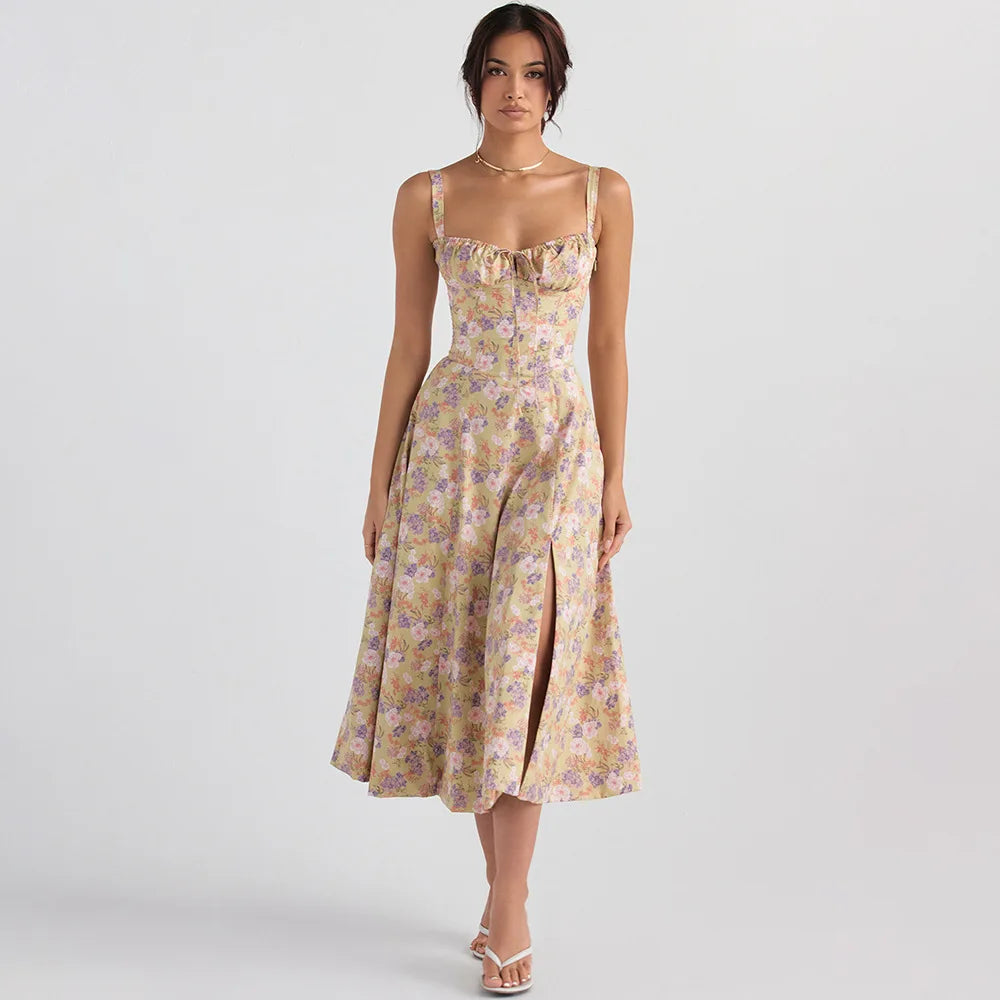 Summer Sundress with Floral Print